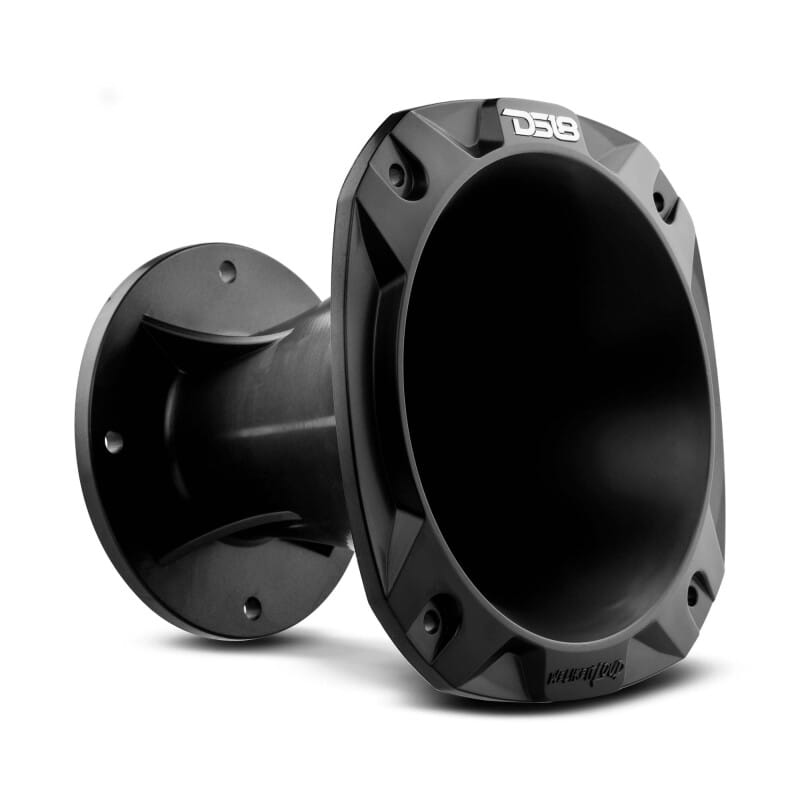 DS18 — DS18 2in Bolt-On Throat Horn 35 Degree 4.84in Depth Black Plastic