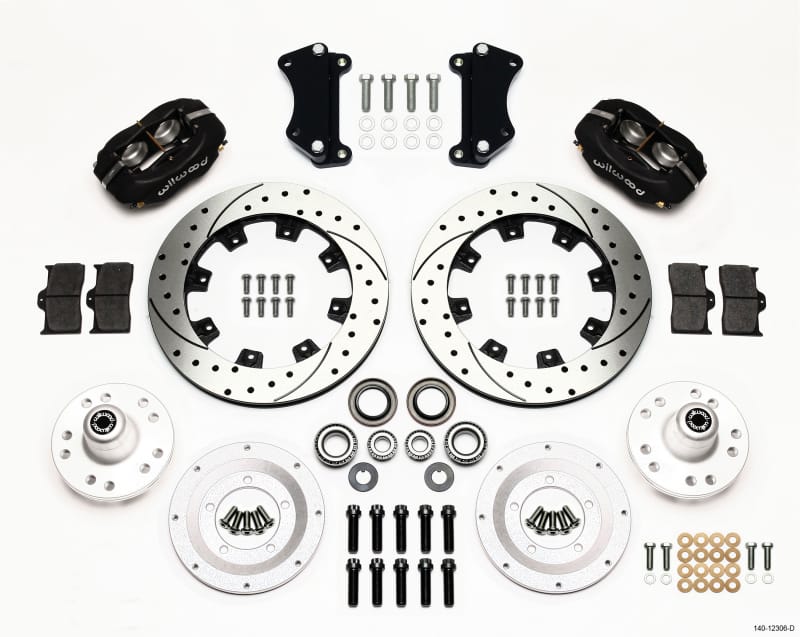 Wilwood — KIT,FRONT,HEIDTS TRI-5,2in. DROP,FDLI 12.19,SRP,BLACK POWER COAT