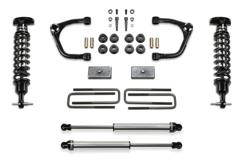 Fabtech — 3" UNIBALL UCA SYS W/ DL 2.5 & 2.25 2019-21 GM C/K1500 P/U DIESEL
Uniball UCA Lift System w/Shocks