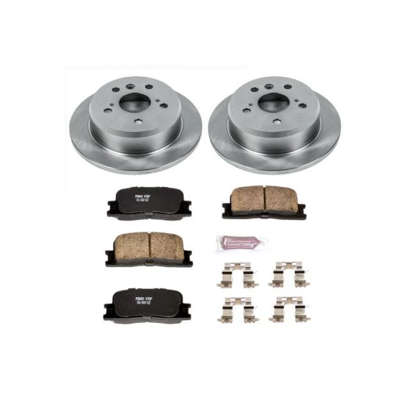 PowerStop — OE Stock Replacement Low-Dust Ceramic Brake Pad and Rotor Kit