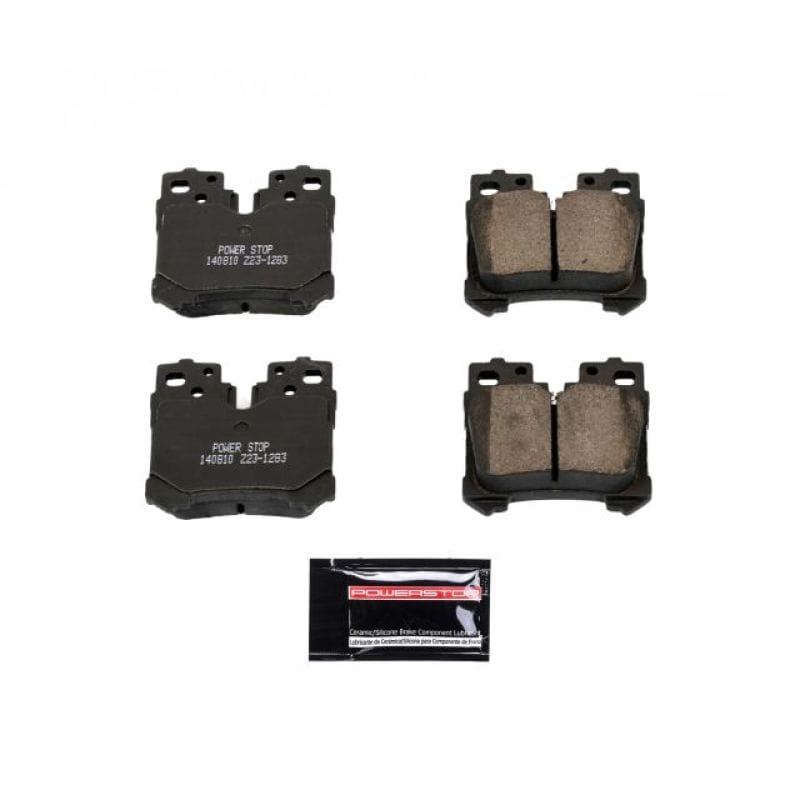 PowerStop — PowerStop - Z23 Daily Driver Carbon-Fiber Ceramic Brake Pads with Hardware Kit