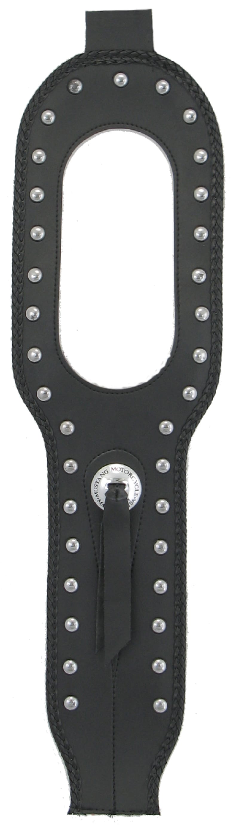 Mustang Motorcycle — Mustang 91-03 Harley Dyna Tank Bib w/Studs - Black