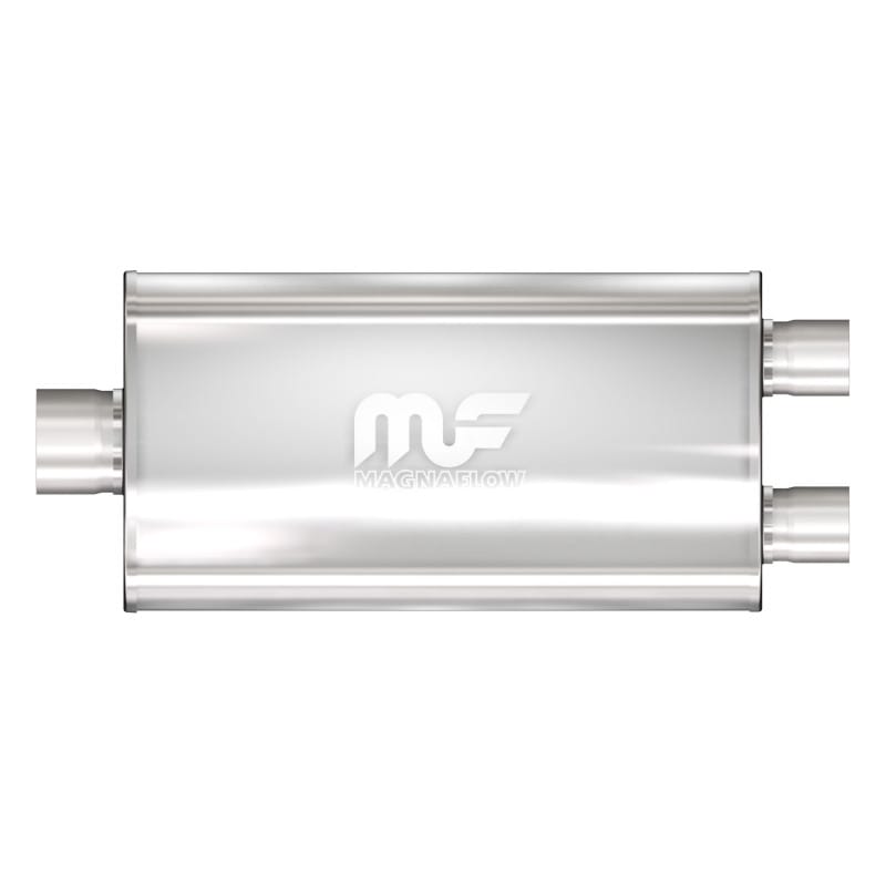 Magnaflow — Straight-Through Performance Muffler; 3.5/3in. Center/Dual;  5x22x11 Body
Straight-Through Performance Muffler; 3.5/3in. Center/Dual; 5x22x11 Body