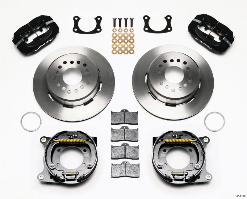 Wilwood — KIT,REAR,DISC/DRUM,BIG FORD,NEW STYLE 2.50 OFF,1PC,BLACK POWDER COAT