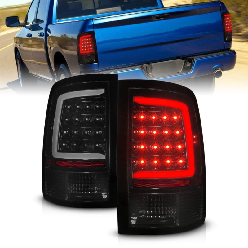 ANZO — ANZO 09-18 Dodge Ram 1500 Full LED Taillights w/ Sequential Black Housing/Smoke Lens
Tail Light Set