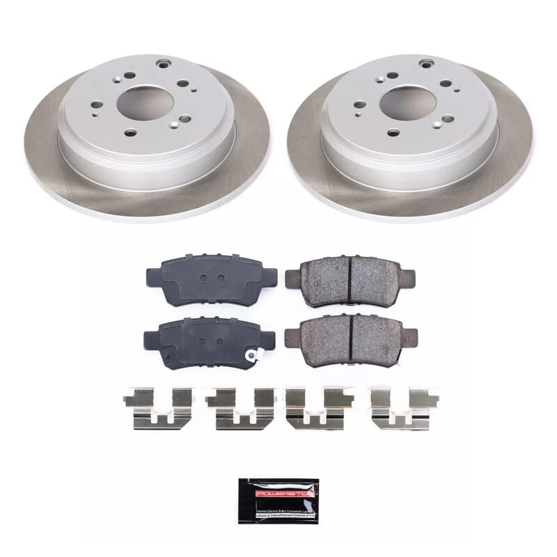 PowerStop — Semi-Coated Rotor and Low-Dust Ceramic Brake Pad Kit