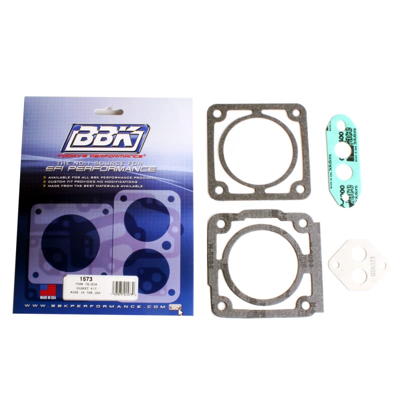 BBK — THROTTLE BODY GASKET KIT - FORD 75MM THROTTLE BODY PART 1503 or1600
Throttle Body Gasket Kit