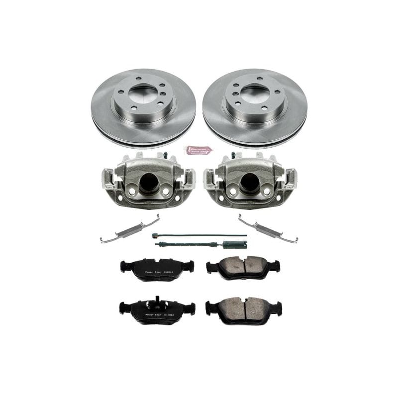 PowerStop — OE Stock Replacement Low-Dust Ceramic Brake Pad, Rotor and Caliper Kit