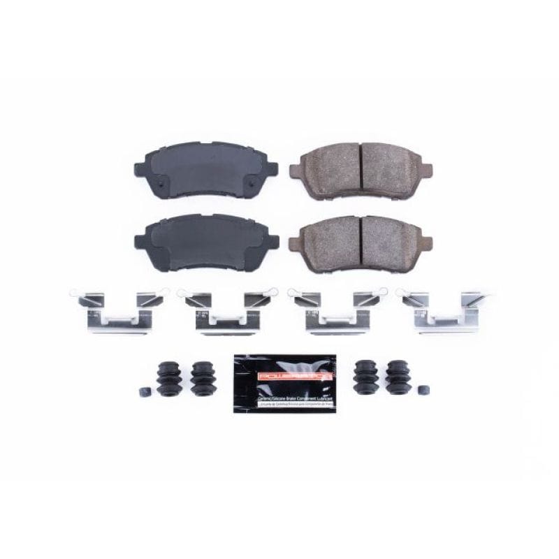 PowerStop — PowerStop - Z23 Daily Driver Carbon-Fiber Ceramic Brake Pads with Hardware Kit