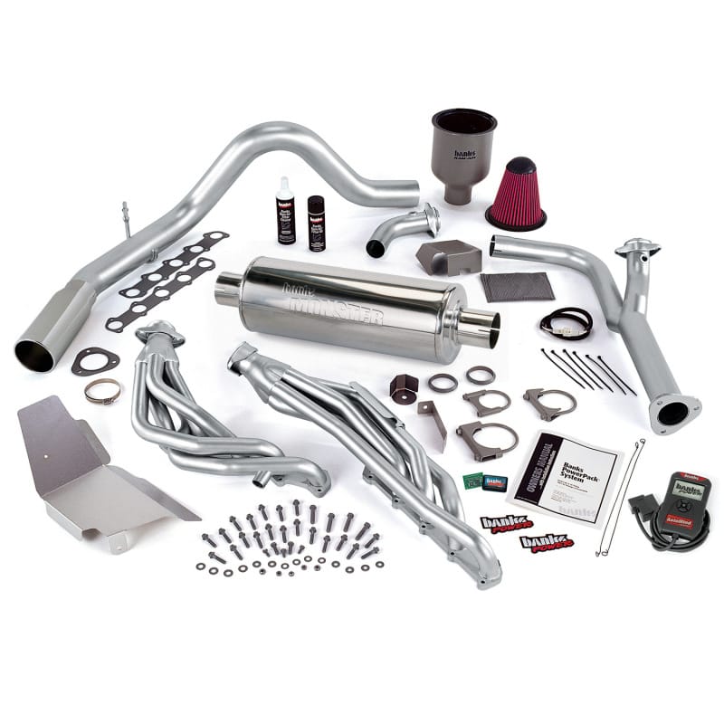 Banks Power — PowerPack Bundle with AutoMind Programmer; Single Exit Exhaust, Chrome Tip
Powerpack System; W/AutoMind-99-04 Frd 6.8 Trk; Egr-Late Cat