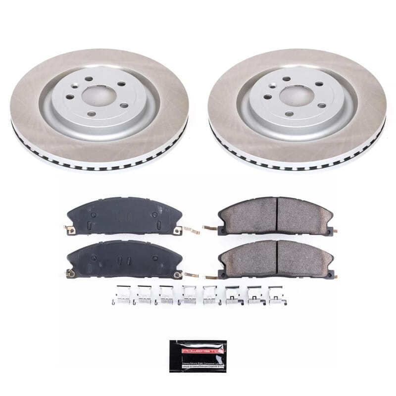 PowerStop — Semi-Coated Rotor and Low-Dust Ceramic Brake Pad Kit