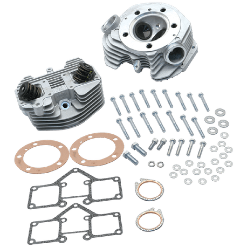 S&S Cycle — S&S Cycle 79-84 BT Super Stock 3-5/8in Bore Band Style Dual Plug Cylinder Head Kit - Natural