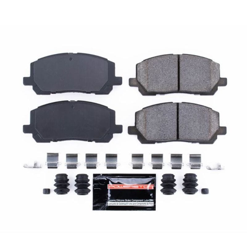 PowerStop — PowerStop - Z23 Daily Driver Carbon-Fiber Ceramic Brake Pads with Hardware Kit