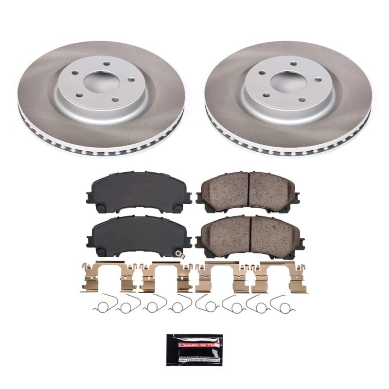 PowerStop — Semi-Coated Rotor and Low-Dust Ceramic Brake Pad Kit