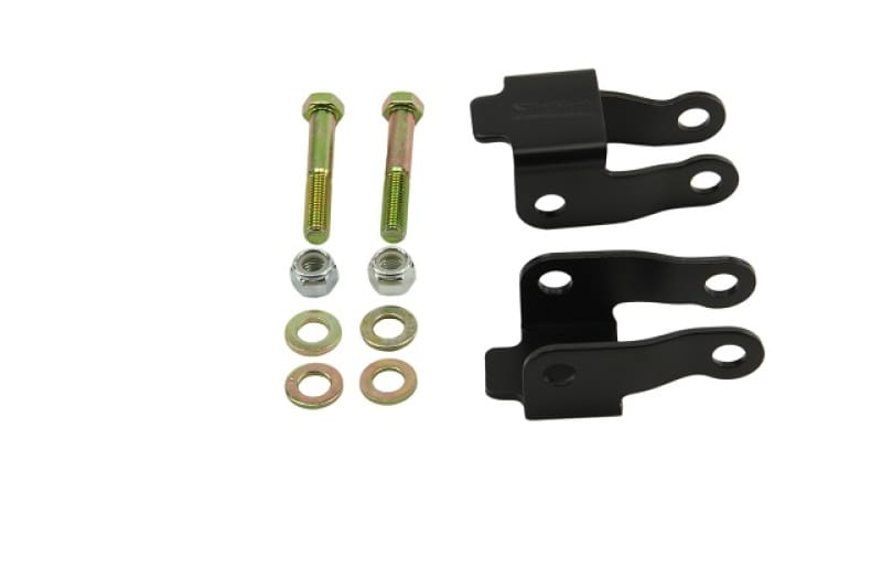 Belltech — Lower shock mount, aids in correcting working angle for proper shock function
SHOCK EXTENSION KIT - 6654