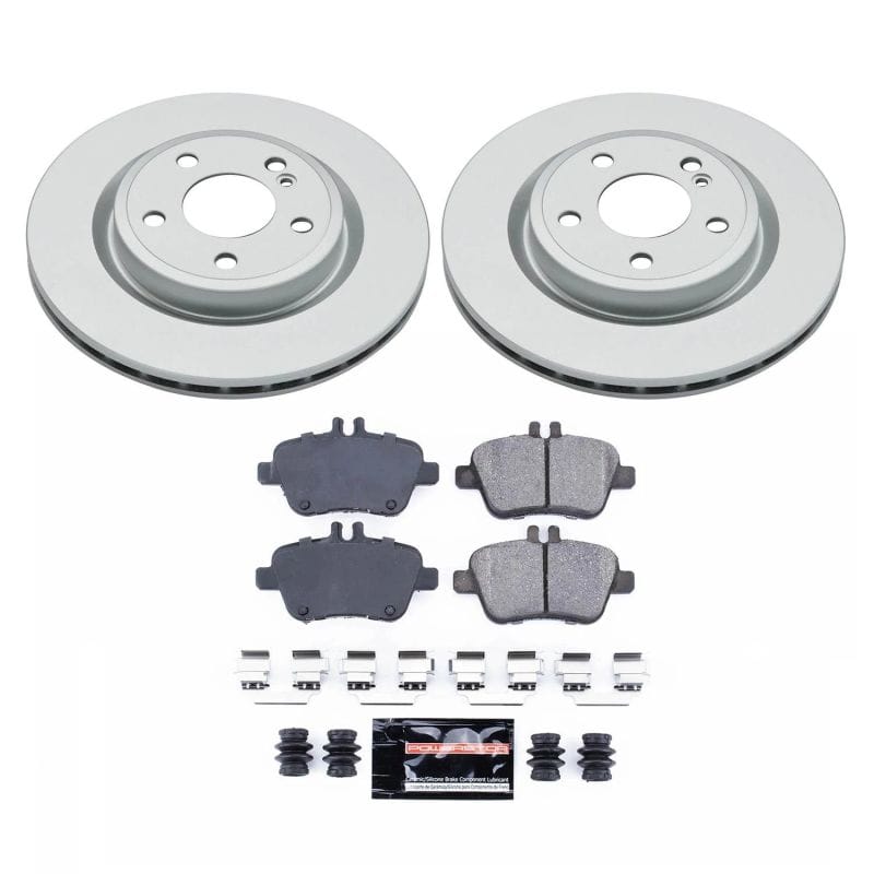 PowerStop — Genuine Geomet Coated Rotor and Carbon-Fiber Ceramic Brake Pad Kit