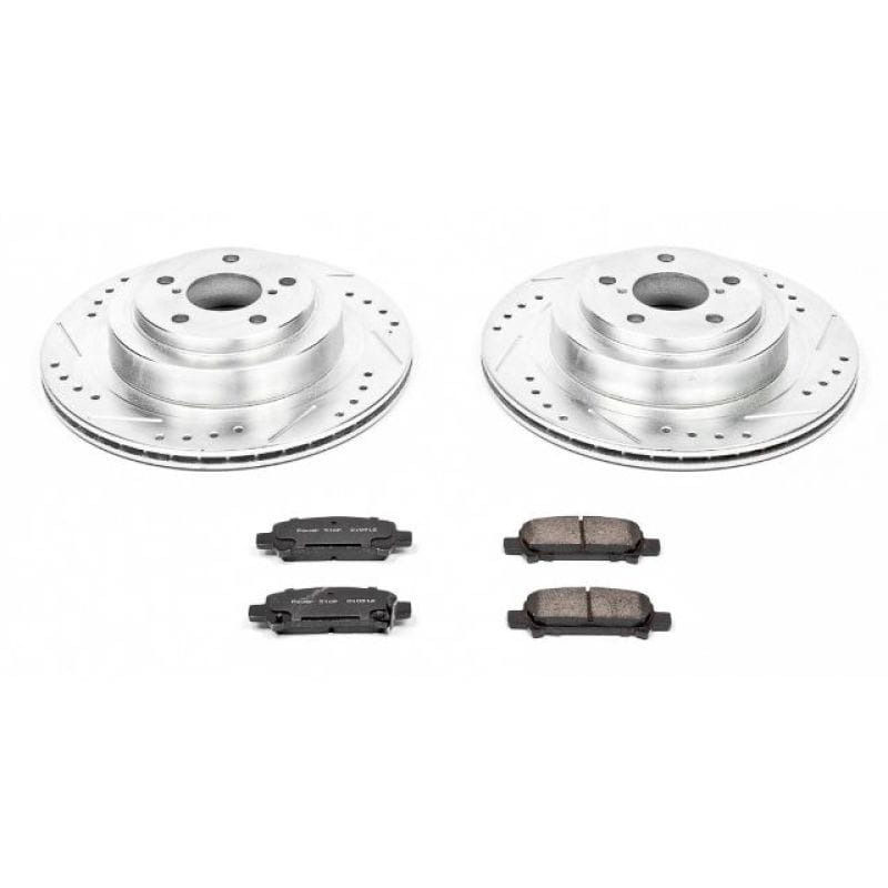 PowerStop — Z23 Daily Driver Carbon-Fiber Ceramic Brake Pad and Drilled & Slotted Rotor Kit