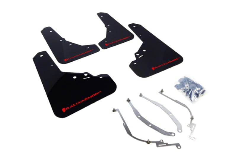 Rally Armor — Black Mud Flap/Red Logo