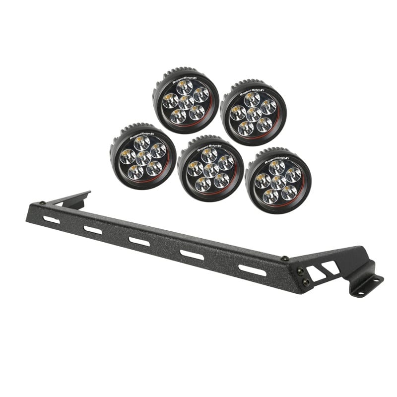 Rugged Ridge — Rugged Ridge 07-18 Jeep Wrangler JK Black 5 Round LED Hood Mounted Light Bar Kit
OFFROAD_LIGHTING
LED Light Bar