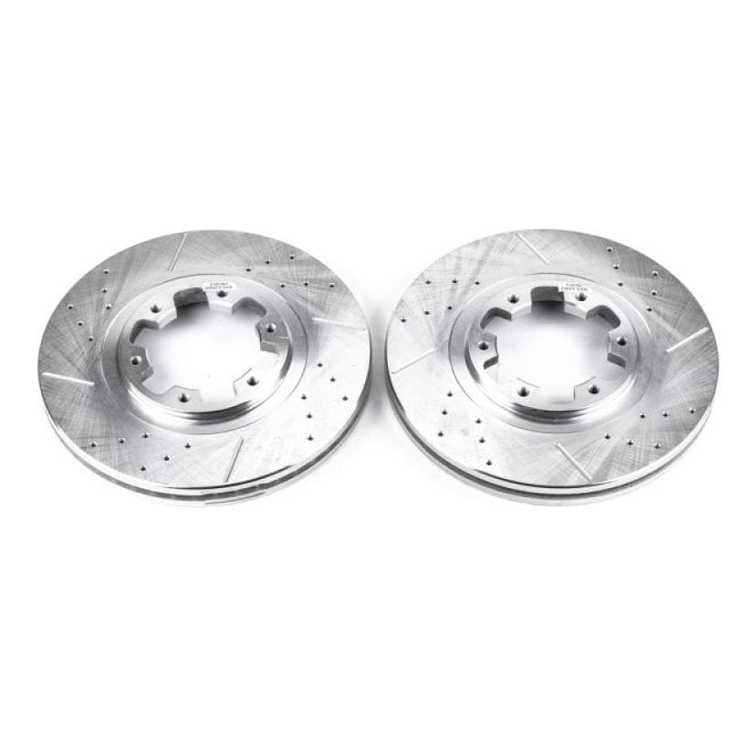PowerStop — PowerStop Evolution Performance Drilled, Slotted & Plated Brake Rotor Pair
