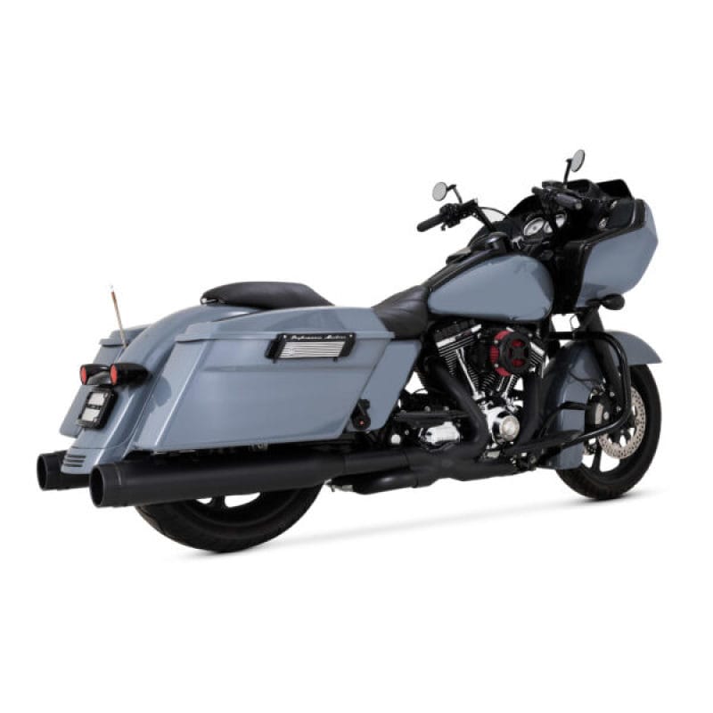 Vance and Hines — Vance & Hines HD Dresser 17-25 Power Duals Black PCX Header Exhaust