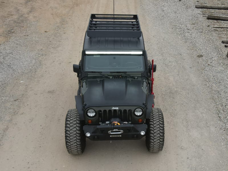 Go Rhino — SRM400 68" Long x 52" Wide Fabricated Customizable Steel Basket Roof Rack