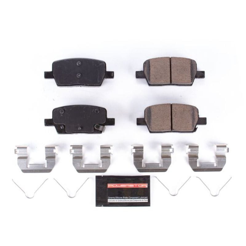 PowerStop — PowerStop - Z23 Daily Driver Carbon-Fiber Ceramic Brake Pads with Hardware Kit