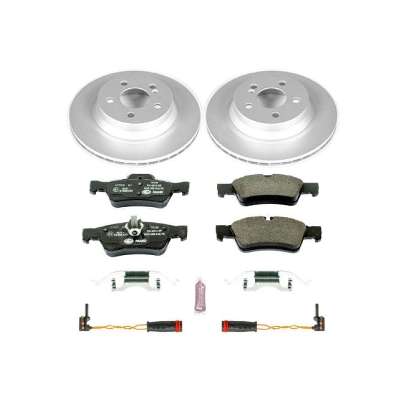 PowerStop — Genuine Geomet Coated Rotors, ECE-R90 Brake Pads + Hardware Kit