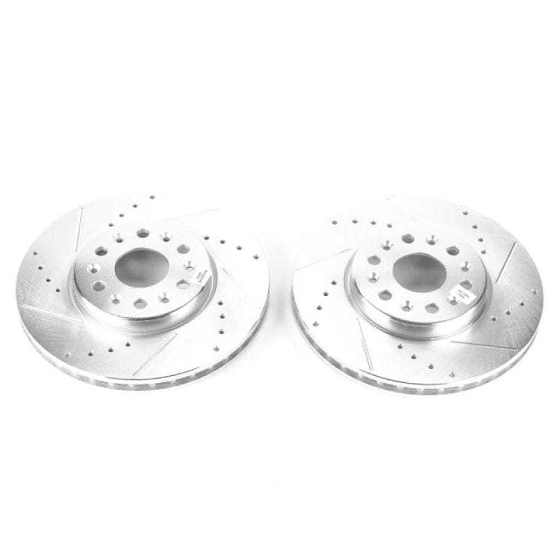 PowerStop — PowerStop Evolution Performance Drilled, Slotted & Plated Brake Rotor Pair