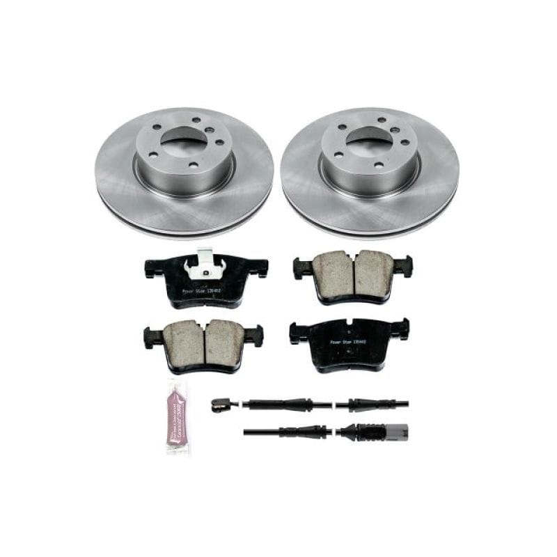 PowerStop — OE Stock Replacement Low-Dust Ceramic Brake Pad and Rotor Kit