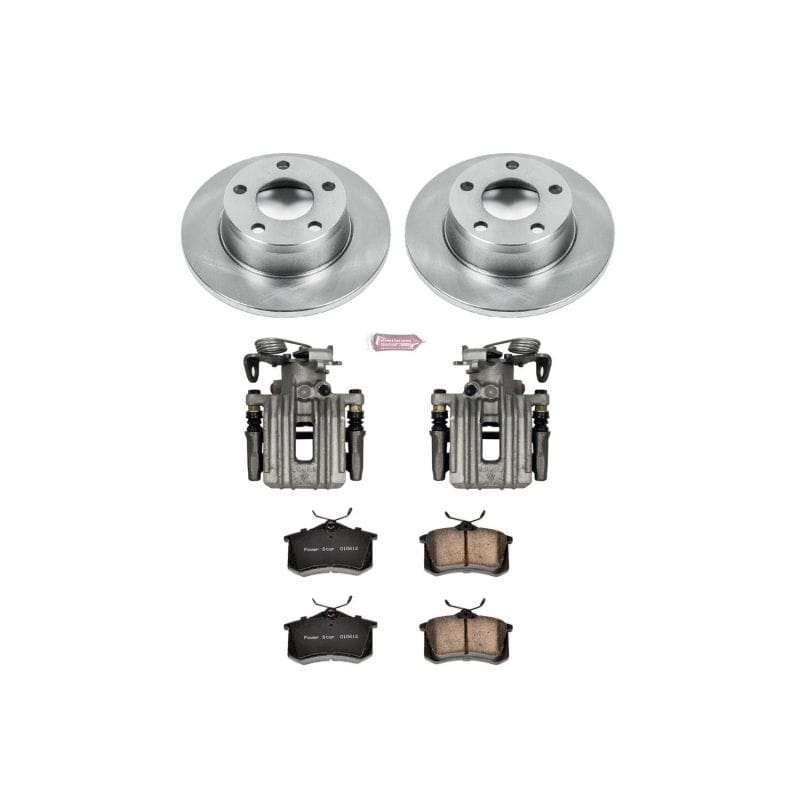 PowerStop — OE Stock Replacement Low-Dust Ceramic Brake Pad, Rotor and Caliper Kit