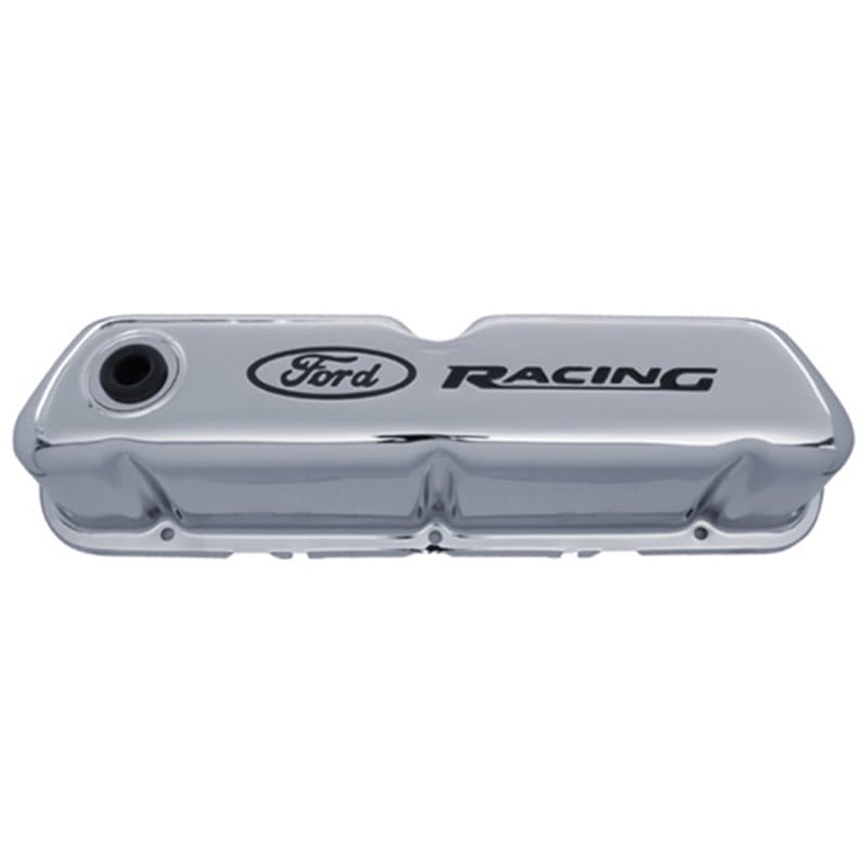 Ford Racing — Ford Racing Logo Stamped Steel Valve Covers Chrome
Valve Cover
