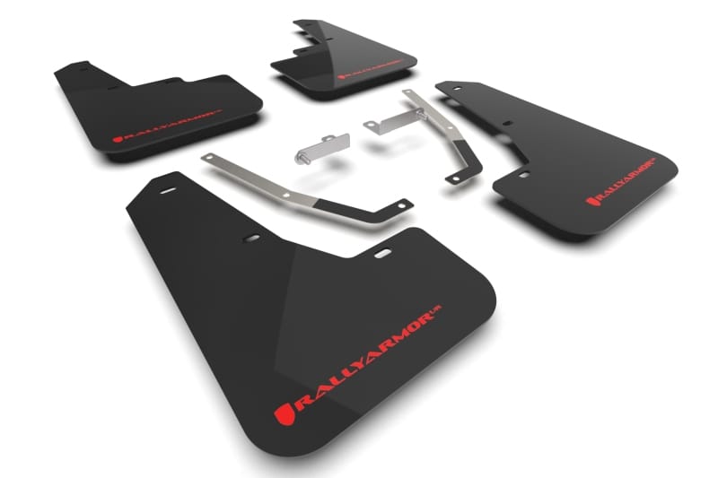 Rally Armor — Black Mud Flap/Red Logo