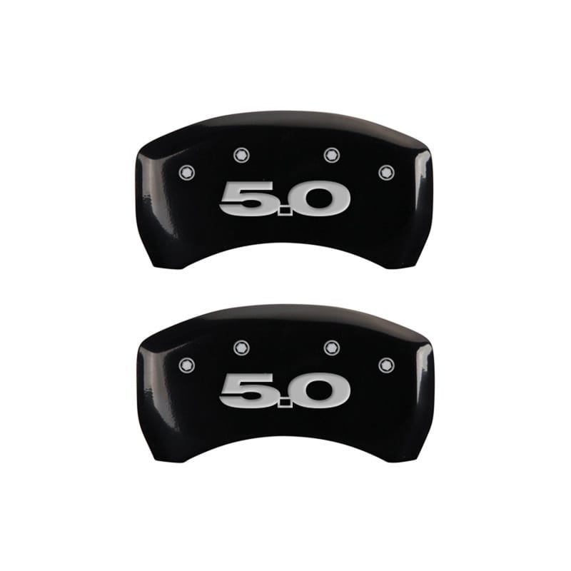 MGP — Set Of 2 Caliper Covers, Engraved Rear: 5.0 (2011) Black Powder Coat Finish