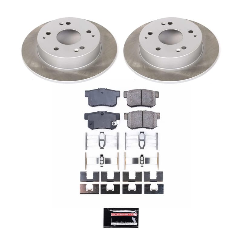 PowerStop — Semi-Coated Rotor and Low-Dust Ceramic Brake Pad Kit