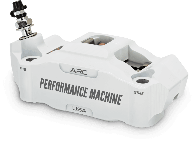 Performance Machine — Performance Machine 125 x 4 Race Series Radial Mount Caliper with ARC - Left - White