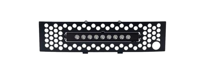 Putco — Putco 11-14 Ford F-150 EcoBoost SS Black Punch Bumper Grille Insert w/ 10in Luminix Light Bar
BmprValanceGrilleIns