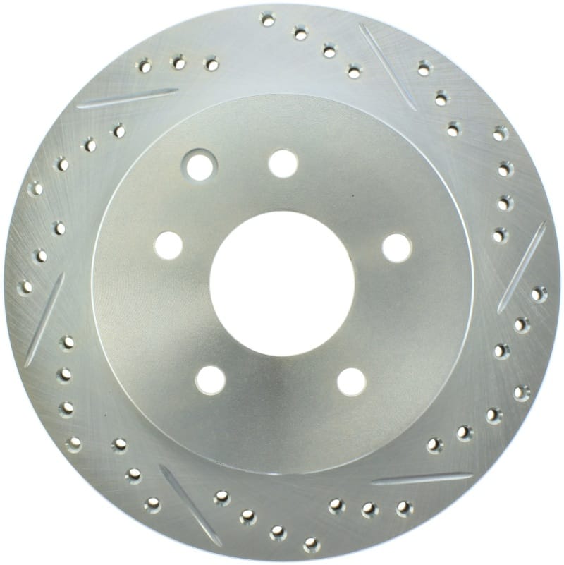 Stoptech — StopTech Select Sport Drilled and Slotted Brake Rotor; Rear Left