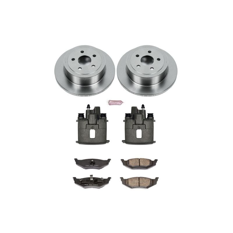 PowerStop — OE Stock Replacement Low-Dust Ceramic Brake Pad, Rotor and Caliper Kit