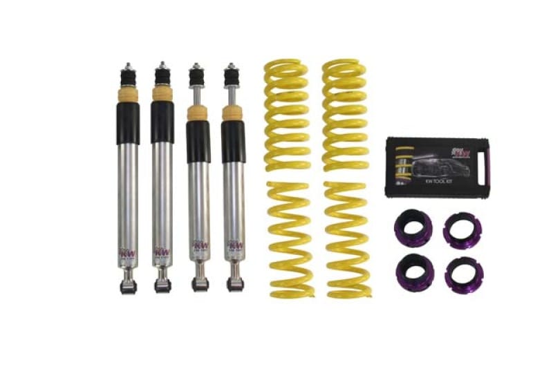 KW — Height adjustable stainless steel coilovers with adjustable rebound damping
KW COILOVER KIT V2 - 15225016