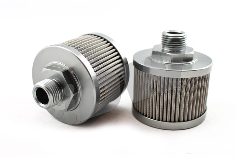 DeatschWerks — -8AN, 100 micron, Fuel pump pre-filter
Fuel pump pre-filter