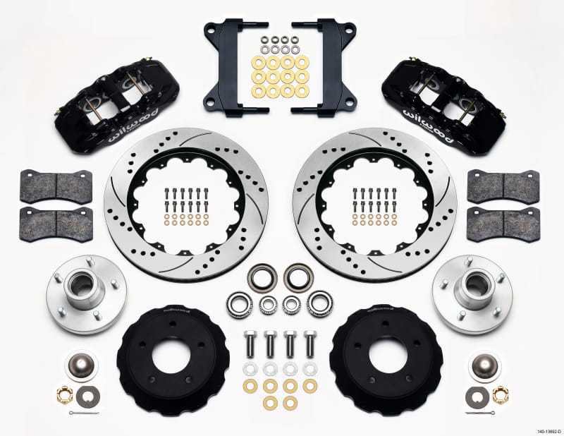 Wilwood — KIT,FRONT,C-10 CPP SPINDLE,AERO6,14.00 ROTOR,DRILLED