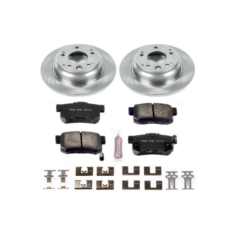 PowerStop — OE Stock Replacement Low-Dust Ceramic Brake Pad and Rotor Kit