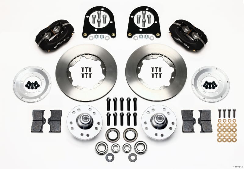 Wilwood — KIT,FRONT,EARLY FORD,37-48,FDLI,11.00 BLACK POWDER COAT
