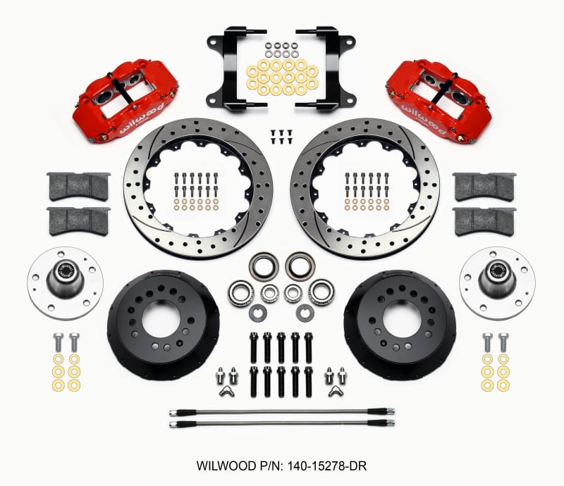Wilwood — KIT,FRONT,CAMARO 82-92,FNSL6R,12.88 ROTOR,SRP,RED,W/LINES
