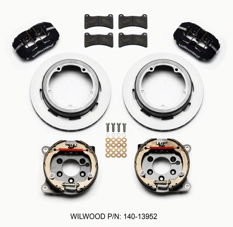 Wilwood — KIT,REAR,DISC/DRUM,STRANGE FLOATER 1PC 11.00,BLACK POWDER COAT