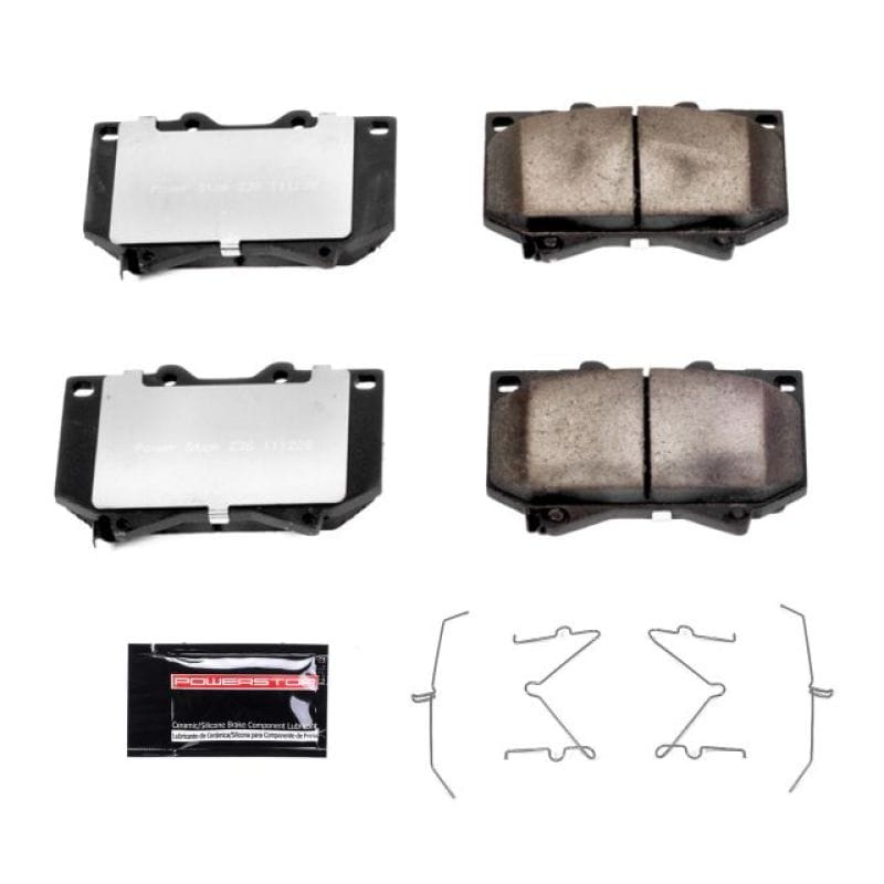 PowerStop — PowerStop - Z36 Truck and SUV Carbon-Fiber Ceramic Brake Pads with Hardware Kit