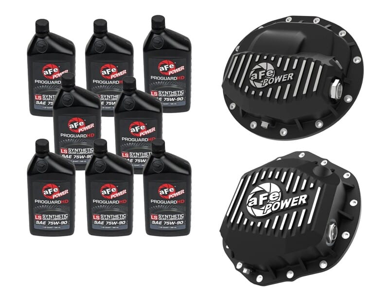 aFe — aFe POWER Front & Rear Diff GUARD Package w/ Oil