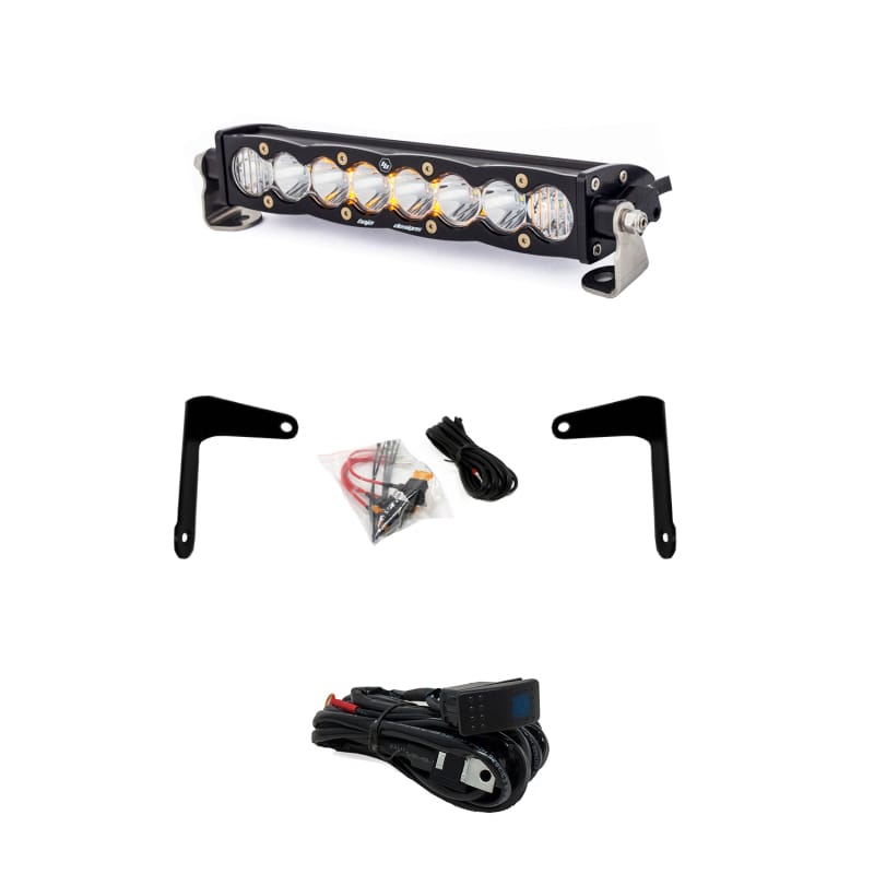 Baja Designs — Baja Designs Can-Am X3 Shock Mount Kit w/10in S8 Light Bar Clear