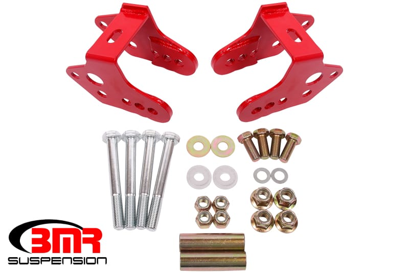 BMR Suspension — BMR 79-04 Ford Mustang Control Arm Relocation Bracket - Red
